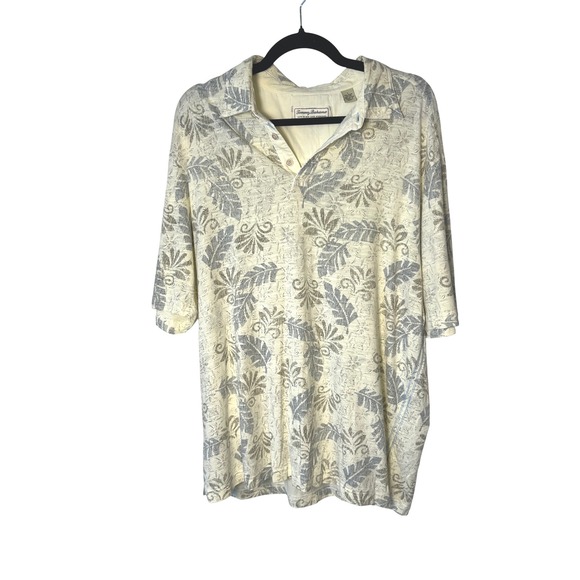 Tommy Bahama Floral Camp Shirt Button Up Short‎ Sleeve Resort Wear Size Large - Picture 1 of 10